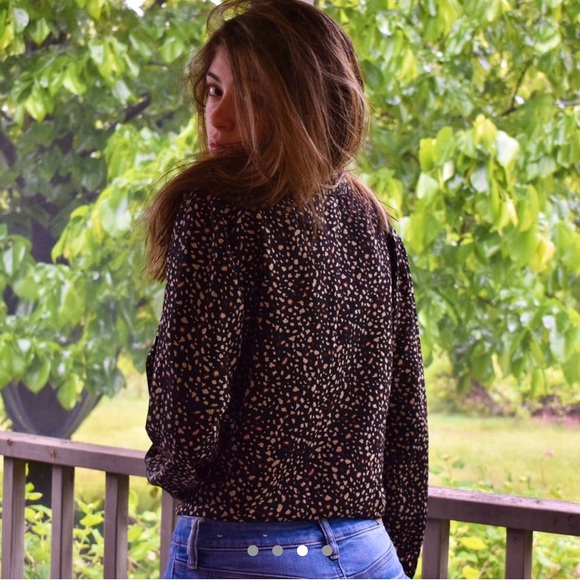 Notations Patterned Button Up - Picture 3 of 4